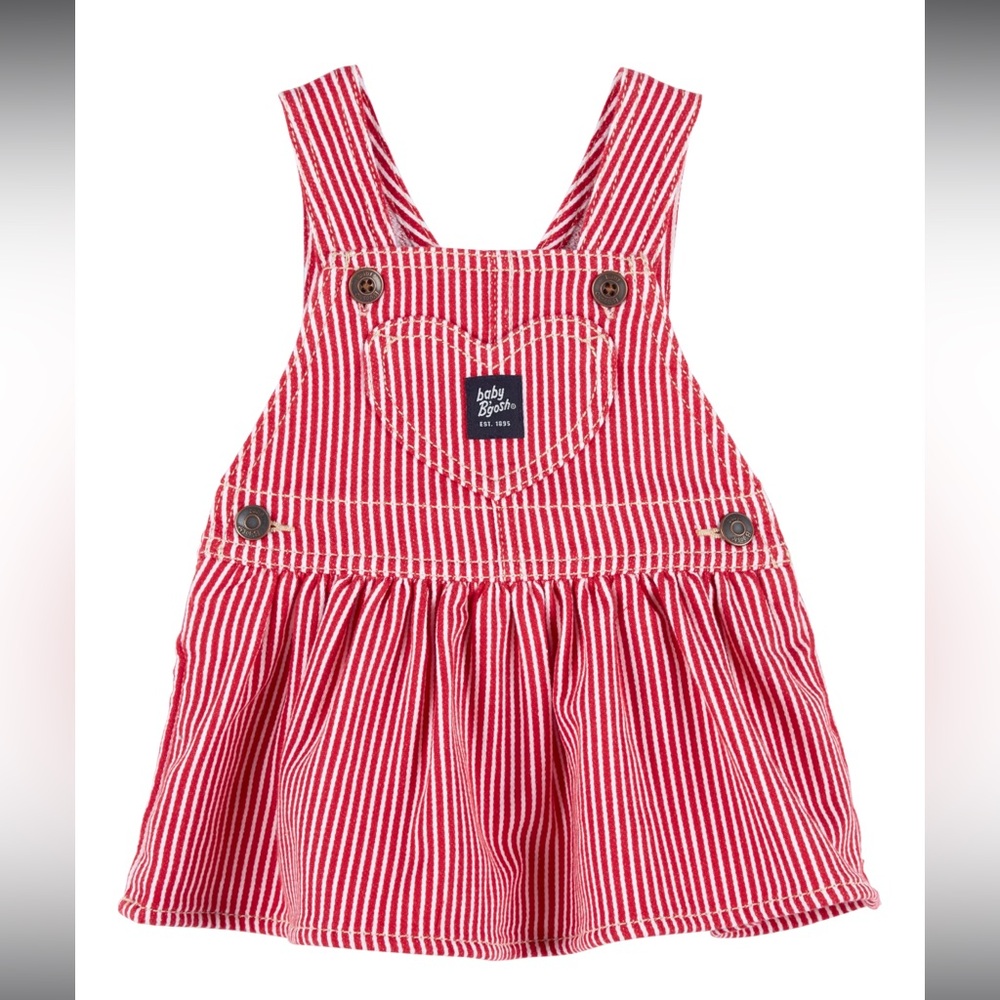 Carters Baby Hickory Stripe Twill Jumper Dress 12 months